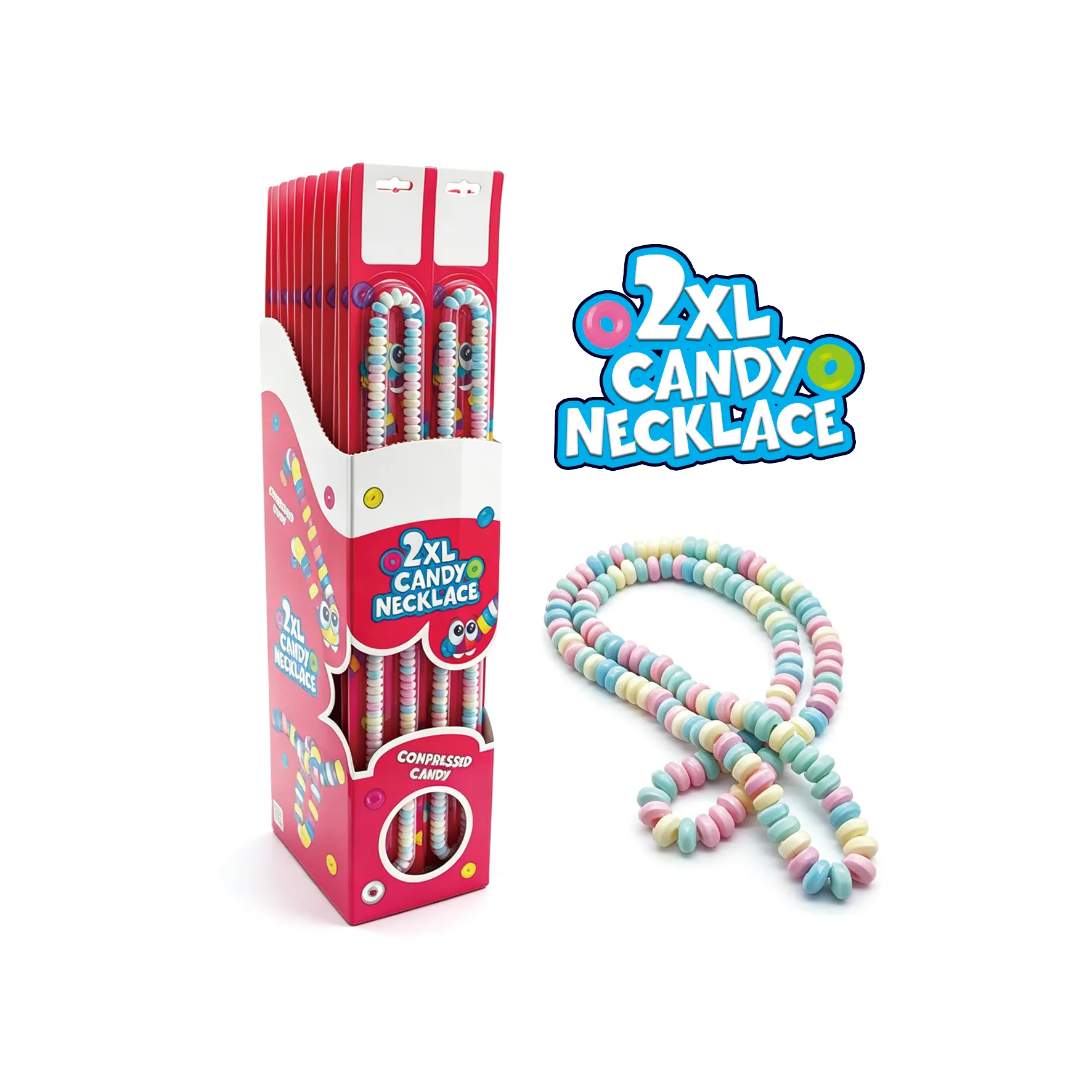 wholesale compressed candy - form of necklace